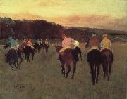 Edgar Degas Race horses in Longchamp Spain oil painting artist